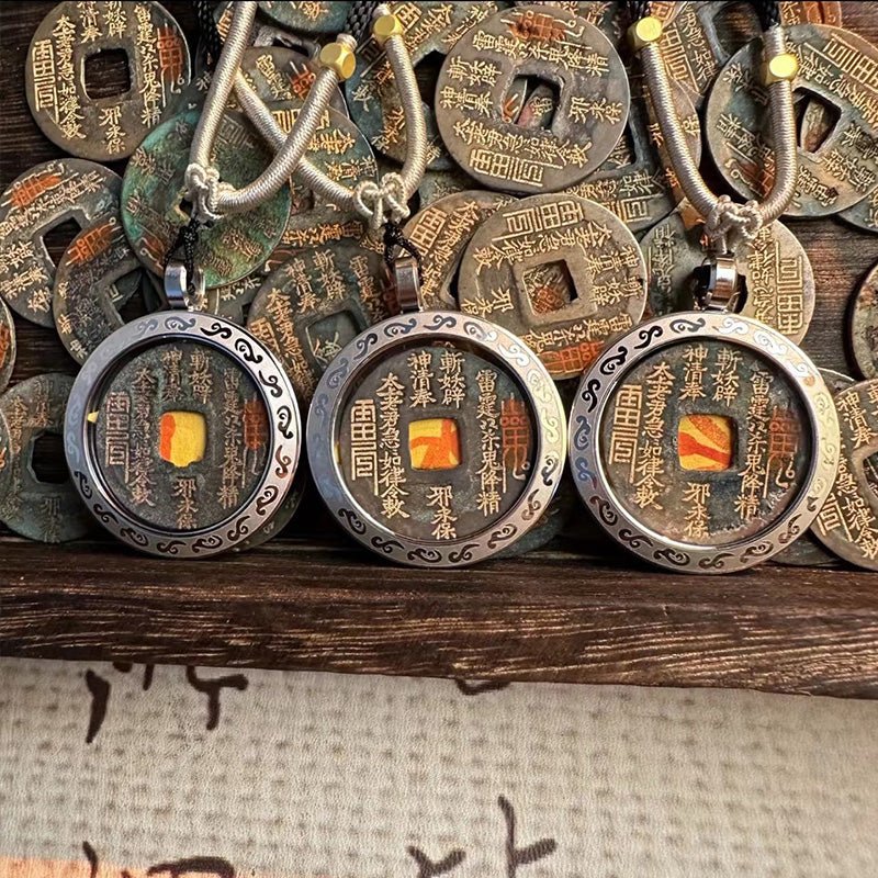 Shangui Fortune Coin · Hand-Carved Ancient Talisman